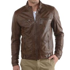 Mens Brown Leather Jacket