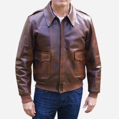 a2 bomber leather flight jacket