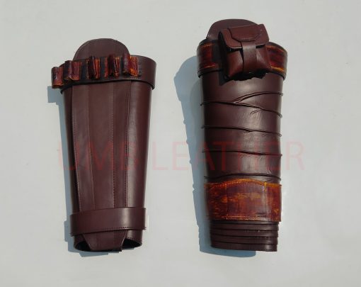 Leather Cosplay Star Wars Mando Legpack