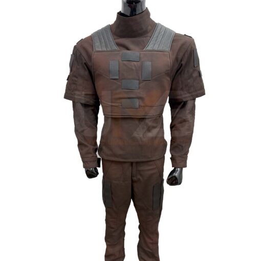 Mandalorian Distressed Brown Flight Suit